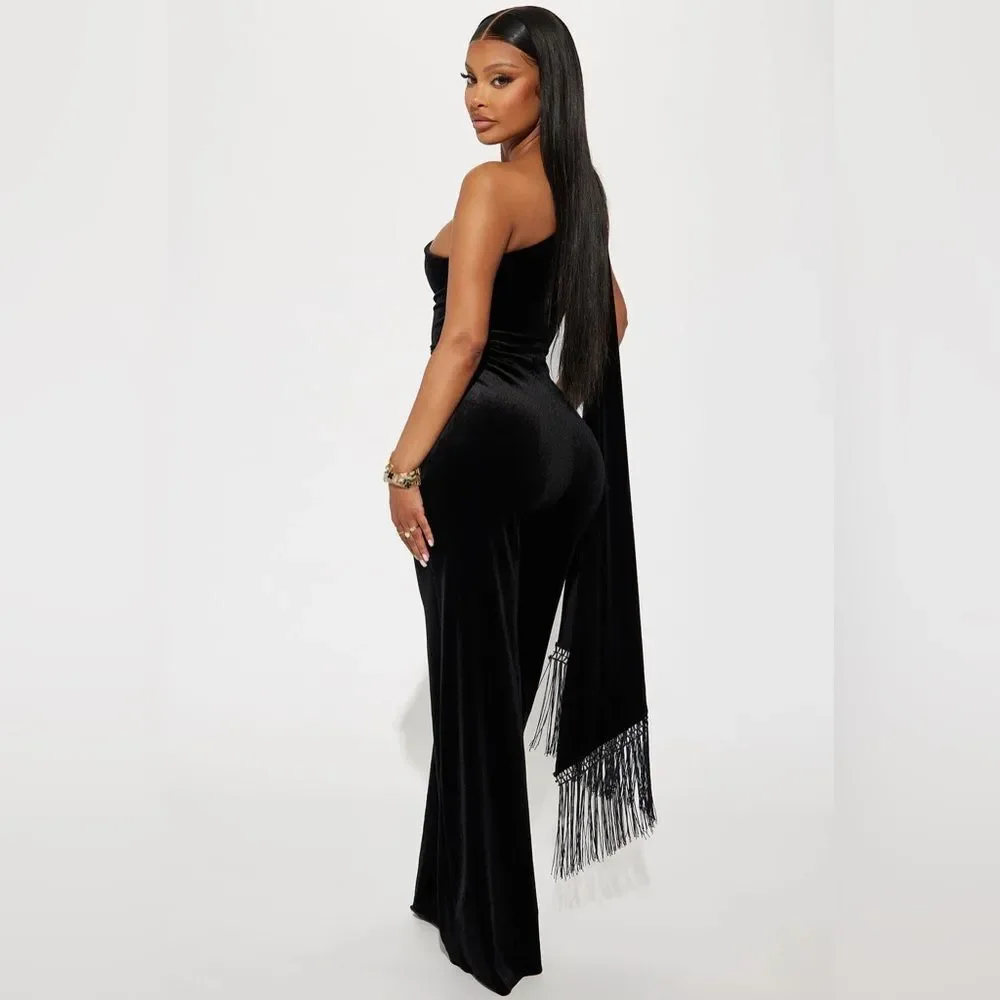 FN Fashion Fusion Velvet Jumpsuit
